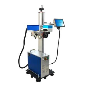 Mașină de marcat cu laser cu fibră zburătoare de 50W